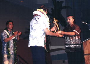 Prof. Jay receives award from Gerald McKenzie