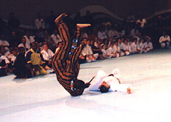 Professor Don Jacob doing a knife roll